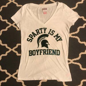 Women's PINK Michigan State Short Sleeve Tee